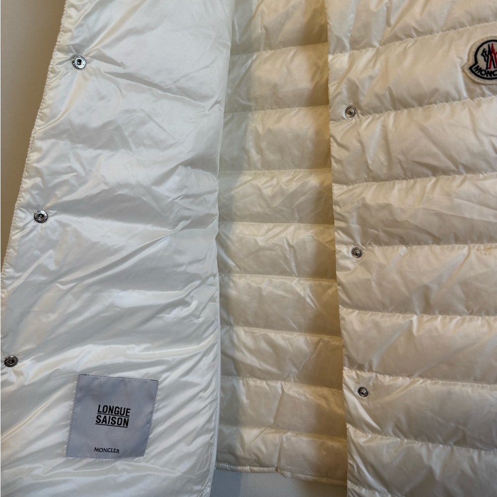 Moncler Liane quilted shell down vest in white - Picture 6 of 12